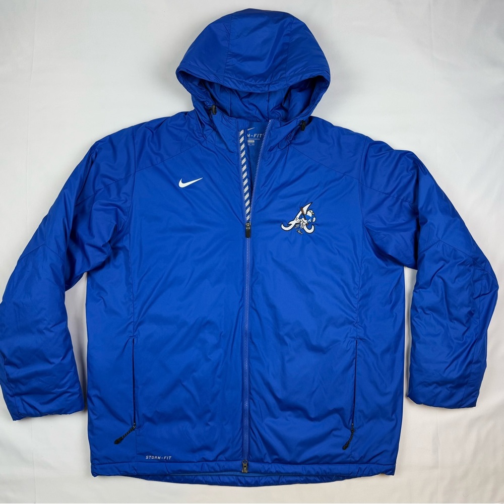 Nike Storm Fit Mens Insulated Baseball Jacket 2XL Hooded Puffer Full Zip
